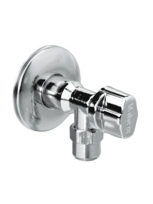 Zawór kątowy Eko Plus z nakrętką 3/8" chrom 1/2"-3/8"