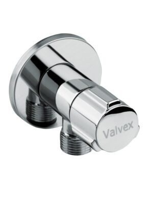 Zawór kątowy z głowicą ceramiczną Star chrom 1/2"-3/8"
