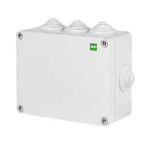 Puszka natynkowa 130x95x58 z 8 dławicami IP55 INDUSTRIAL