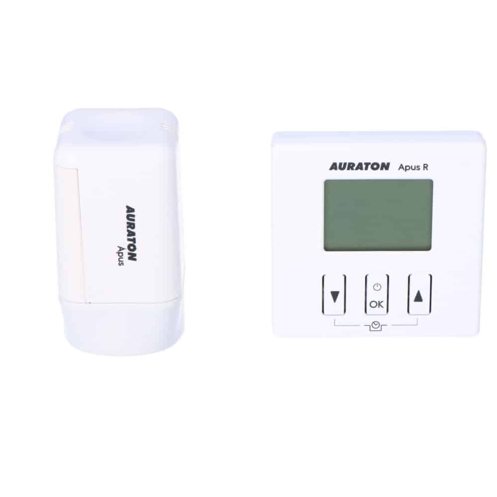 AURATON Apus SET - dobowy, bezprzewodowy regulator temperatury z elektroniczną głowicą grzejnikową (zestaw), (następca modelu 200TRA) - obrazek 2