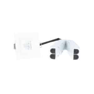 Oprawa awaryjna LED, LOVATO P ECO 3W 6000K 1h, jednozadaniowa, optyka korytarzowa, biała