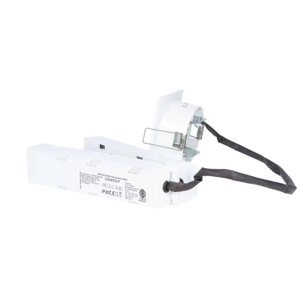Oprawa awaryjna LED, LOVATO P ECO 3W 6000K 1h, jednozadaniowa, optyka korytarzowa, biała - obrazek 3