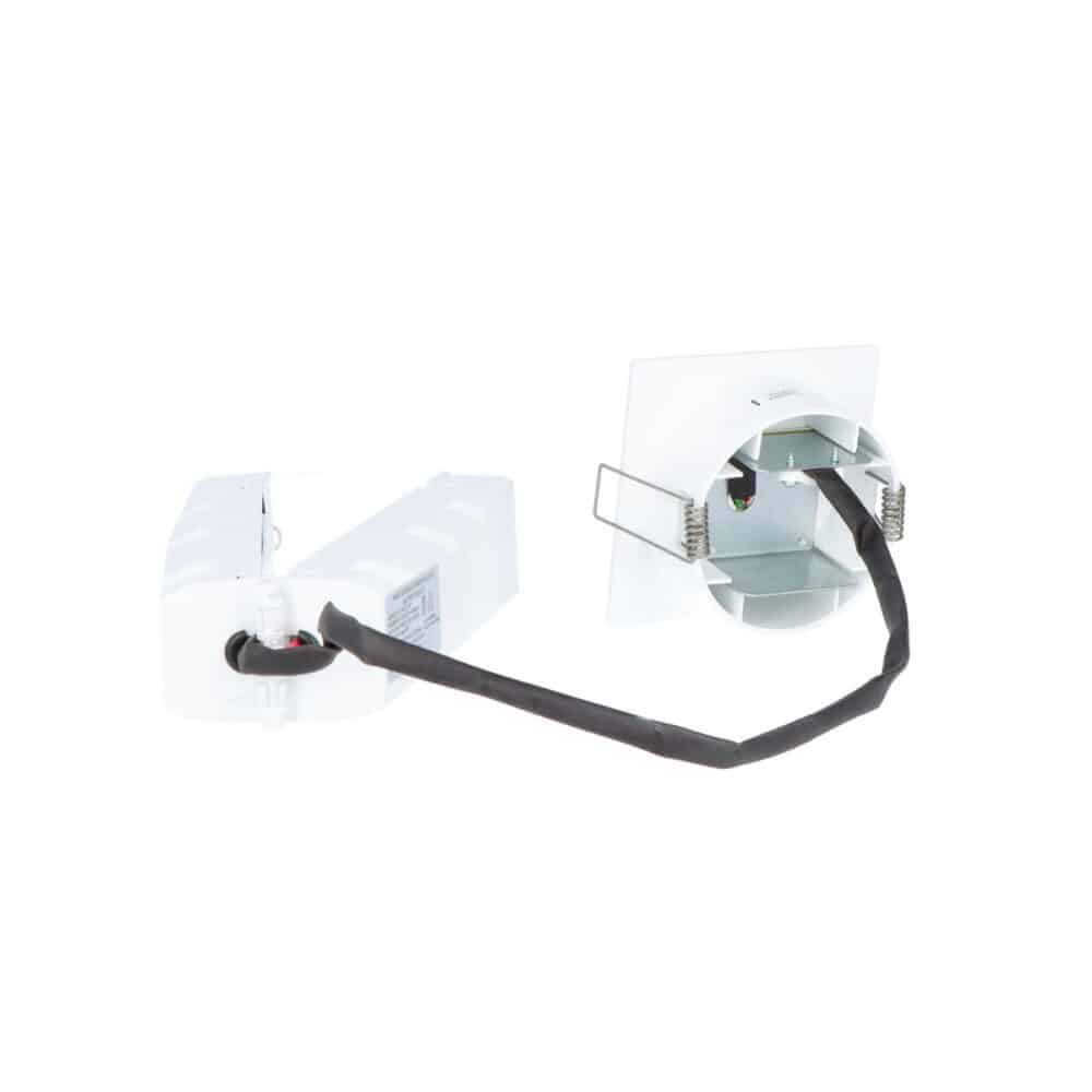 Oprawa awaryjna LED, LOVATO P ECO 3W 6000K 1h, jednozadaniowa, optyka korytarzowa, biała - obrazek 4