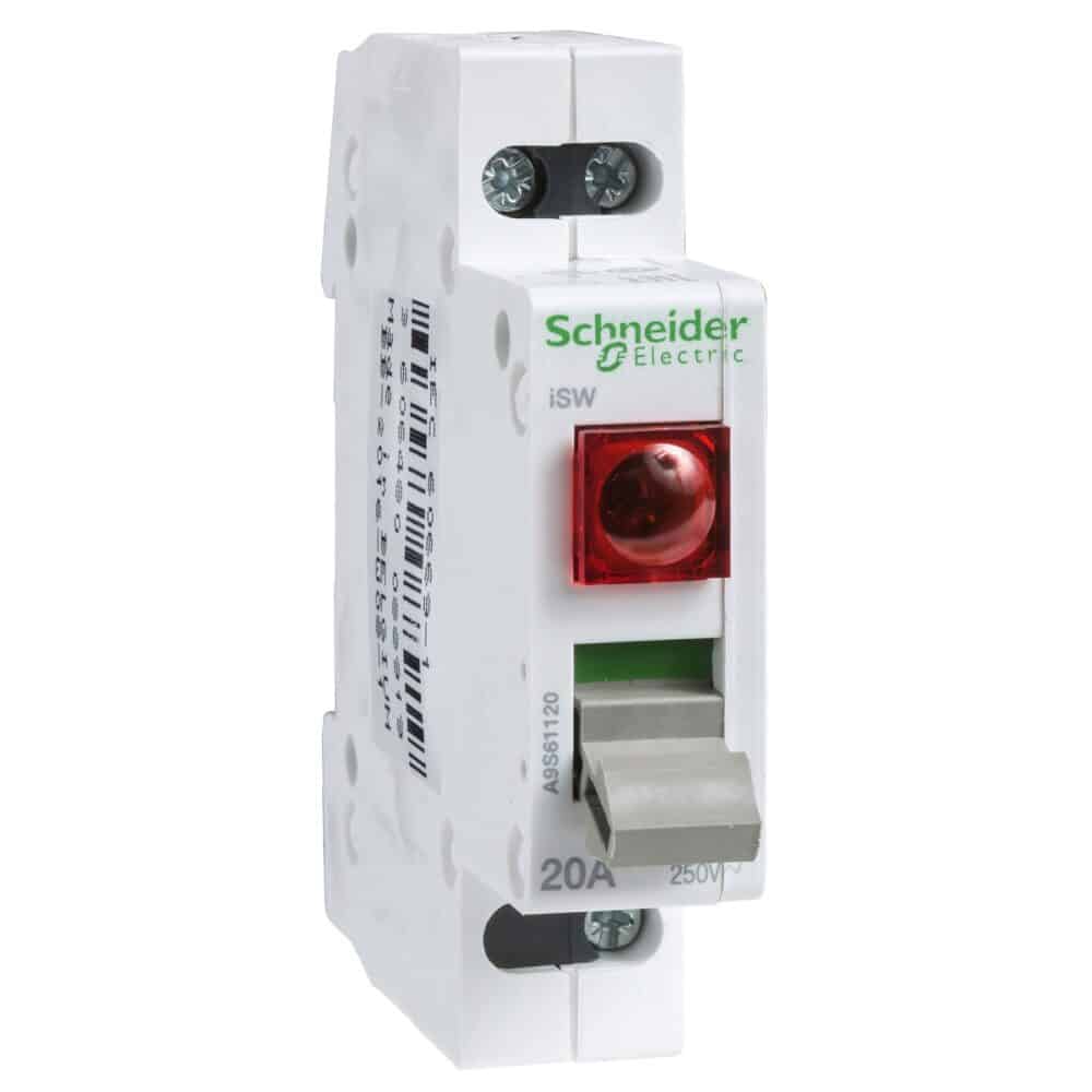 Przełącznik z lampką iSW-L-20-1 20A 1NO - obrazek 2