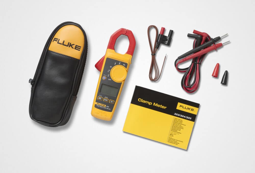 FLUKE 325 miernik cęgowy 400A, CAT III 600 V/CAT IV 300V, pomiar True RMS AC, pomiar prądu AC/DC, funkcja pomiaru temperatury - obrazek 2