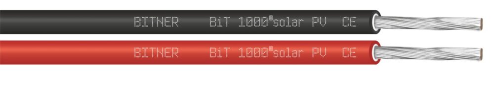Kabel solarny BiT 1000 Solar PV BLACK 1x6,0 bęben
