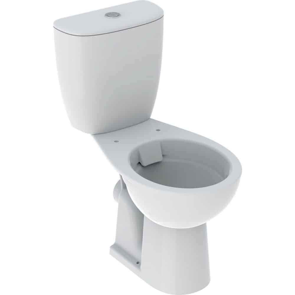 Rekord zestaw stojącej miski WC ze spłuczką nasadzaną, Rimfree