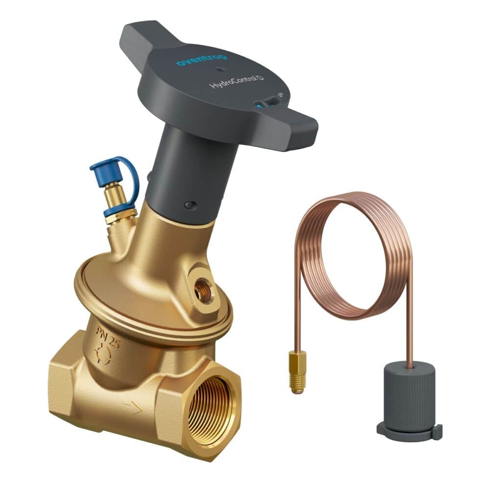 HydroControl D z gwintem wewnętrznym PN25, DN 25, 530 kPa z zaworkiem HydroPort