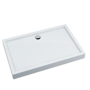 Brodzik akrylowy "Competia" zintergowany z podbudową Stabilsound Plus 90x100x14 cm prostokątny