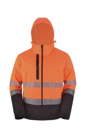 Kurtka robocza softshell odblaskowa HI-VI (fluo) pomarańczowa XXL PROF
