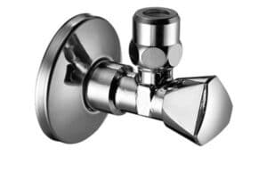 Zawór kątowy Sanland 1/2" chrom z nakrętka