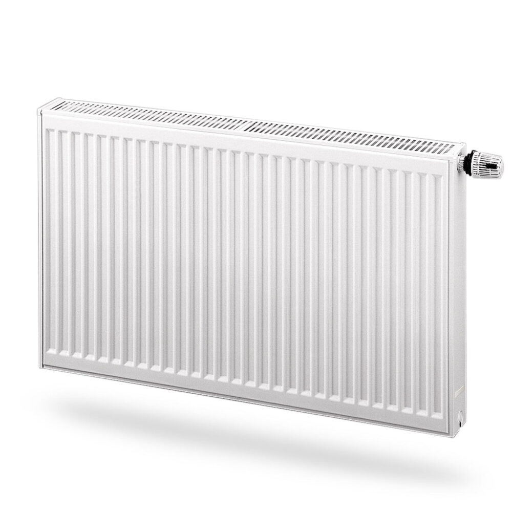 Grzejnik PURMO CV11 600x1100, moc grzewcza: 1120W (75/65/20°C), grzejnik stalowy płytowy z podłączeniem dolnym, PURMO Ventil Compact, biały RAL9016