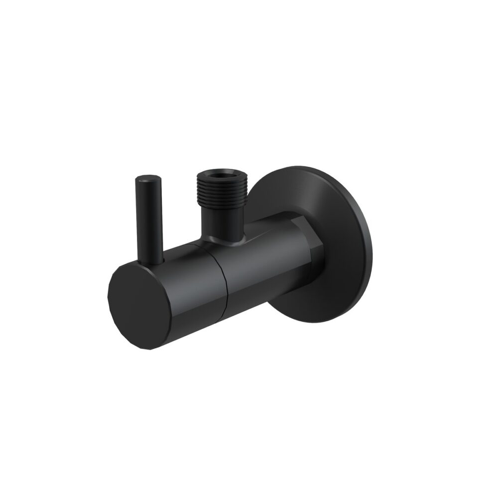 Zawór Kątowy Z Filtrem 1/2"×3/8", czarny mat
