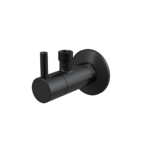 Zawór Kątowy Z Filtrem 1/2"×3/8", czarny mat