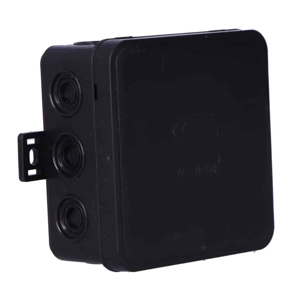 Puszka hermetyczna V6 termoutwardzalna IP54 czarna-klik 85x85x41 ONNLINE