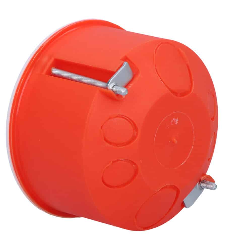 Puszka podtynkowa PO-70, do ścian karton-gips, pomarańczowa
