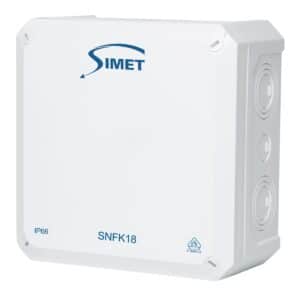 Puszka instalacyjna naścienna SNFK18, 180x180x9,3 IP66 biały