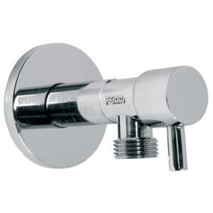 Zawór kątowy z głowicą ceramiczną 1/2"x1/2", uchwyt metalowy