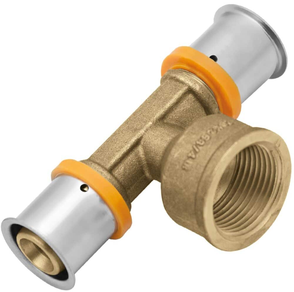 Trójnik mosiężny GW ultraPRESS - 20 Rp1/2" - obrazek 2