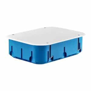 Puszka instalacyjna do pustych ścian Multibox2 - sześciopolowa FI6x60 z pokrywą, niebieska, P6x60DP
