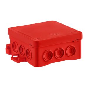 Puszka instalacyjna naścienna NS6 FASTBOxHOOK, 85X85X40, czerwony