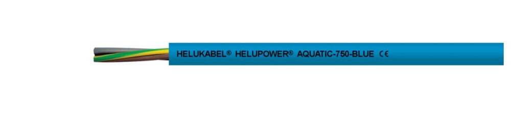 Kabel do pompy 750V HELUPOWER aquatic 4G2,5 niebieski, okragły bęben