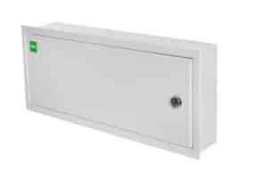 Rozdzielnica podtynkowa metalowa z zamkiem KRAFT 1x24 PE+N IP30