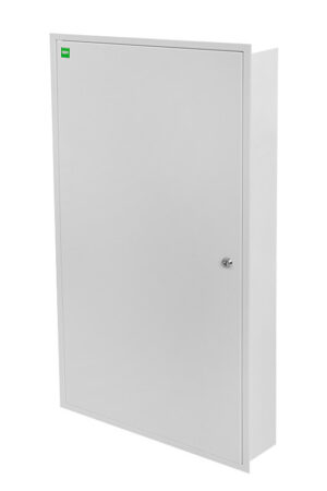 Rozdzielnica podtynkowa metalowa z zamkiem KRAFT 6x24 PE+N IP30