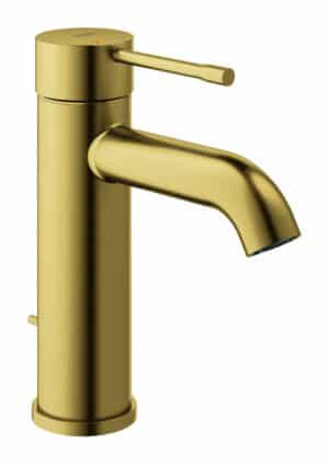 Bateria umywalkowa Grohe Essence jednouchwytowa, rozmiar S, brushed cool sunrise, ogranicznik przepływu 5,7 l/min., głowica Ceramiczna 28 mm, zestaw