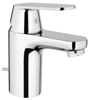 Bateria umywalkowa Eurosmart Cosmopolitan Rozmiar S, chrom, głowica ceramiczna 35 mm, ogranicznik przepływu 5,7 l/min, zestaw odpływowy z drążkiem