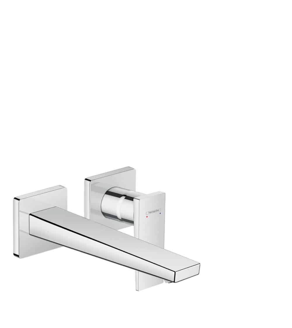 Bateria umywalkowa Hansgrohe Metropol jednouchwytowa montaż ścienny podtynkowy, wylewka 22,5 cm, uchwyt jednoramienny, element zewnętrzny 32526000