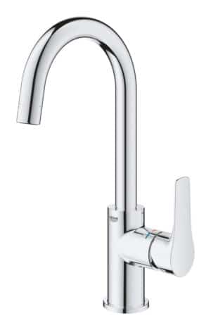 Bateria umywalkowa Grohe Eurosmart jednouchwytowa, rozmiar L, chrom, ogranicznik przepływu 5,7 l/min., głowica Ceramiczna 28 mm, korek push-open