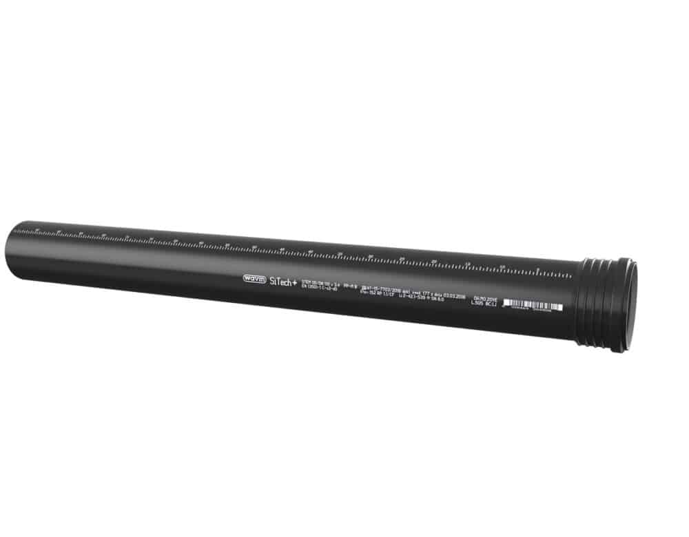 Rura PP-HT Sitech Plus 110x250 sanitarna, do kanalizacji wewnętrznej niskoszumowej, kolor czarny