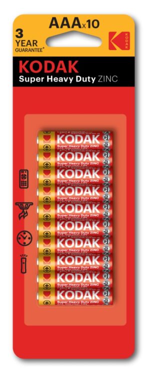 Bateria Kodak ZINC super heavy duty (3xA) AAA (10 pack) 10szt