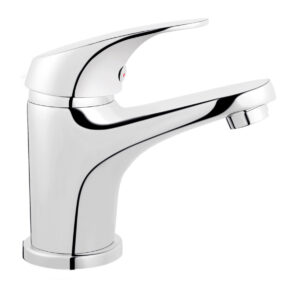 Bateria umywalkowa Ferro One, z korkiem klik-klak, chrom