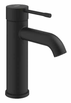 Bateria umywalkowa Grohe Essence S, głowica ceramiczna, zużycie wody 5,7 l/min., bez zestawu odpływowego, czarna