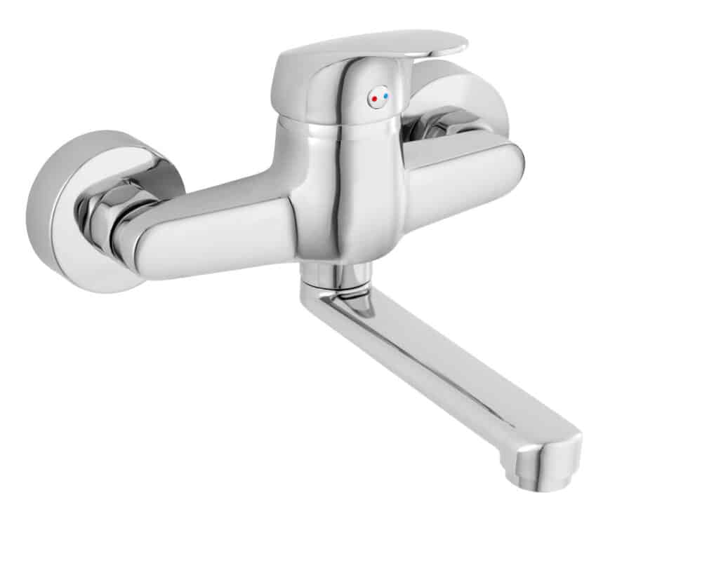 Bateria umywalkowa FERRO ONE ścienna, chrom