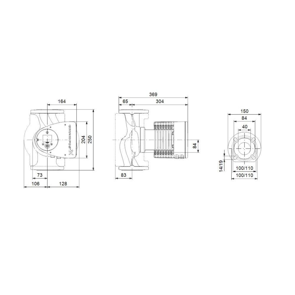 Pompa obiegowa elektoniczna MAGNA3 40-120 F 1x230 V - obrazek 3